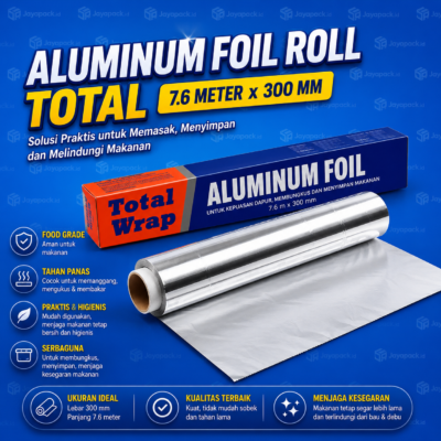 Aluminum Foil Roll Total 7.6 meter x 300 mm