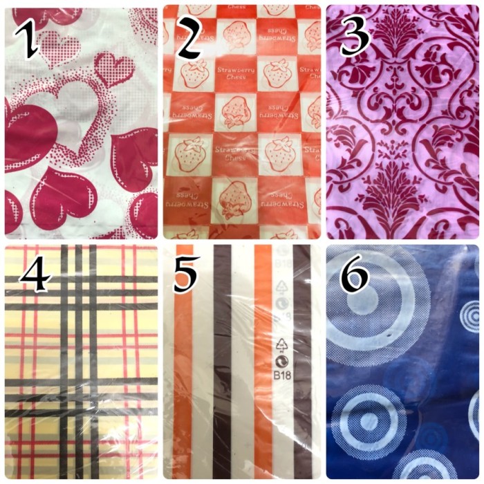 Plastik Pon Oval Plong Motif uk 25x35 (isi 100 pcs) - Gambar 2