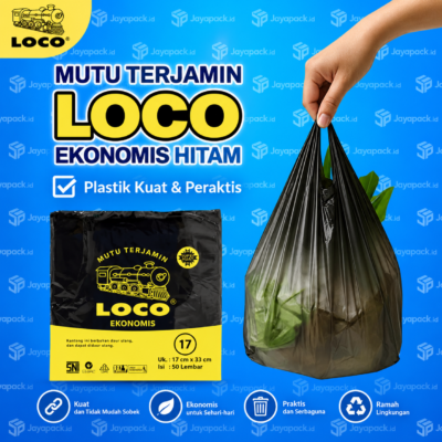 Kantong Plastik Loco Ekonomis Hitam 17 (50 pcs)