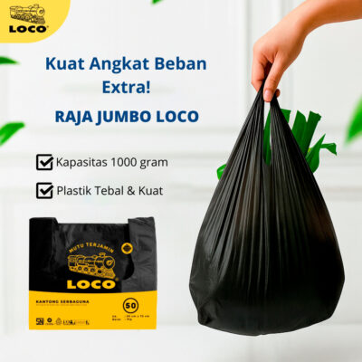 Kantong Plastik LOCO JUMBO Hitam Uk 50 (1 kg)