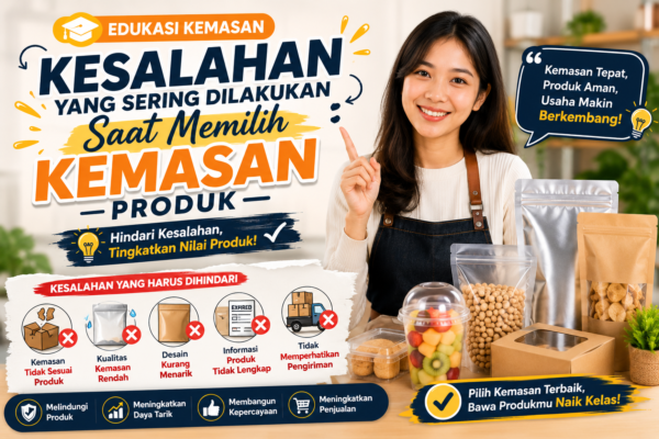 Kesalahan memilih kemasan produk yang dapat menurunkan kualitas dan penjualan