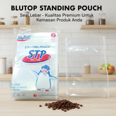 Plastik Standing Pouch 16X24 Seal Lebar STP (Isi 50 pcs)