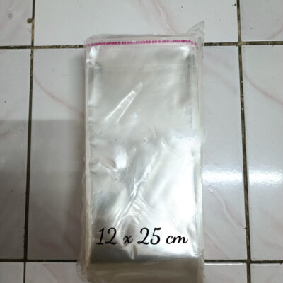 Plastik Opp Lem Berperekat Uk. 12x25 Tebal 032 (Isi 1000 pcs)