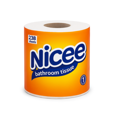 Tissue Nice Roll 238 Sheets / Tisu Gulung 2 Ply Putih Higienis