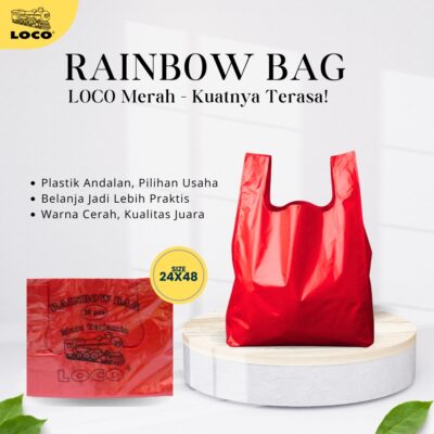 Kantong Plastik Loco Rainbow 24 (Isi 30 Lbr)