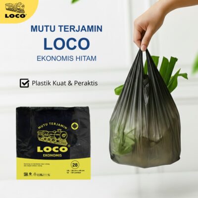 Kantong Plastik Loco Ekonomis Hitam 28 (50 pcs)