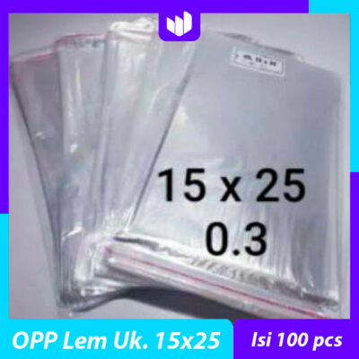 Plastik Opp Seal 15x25 (Isi 100 pcs)