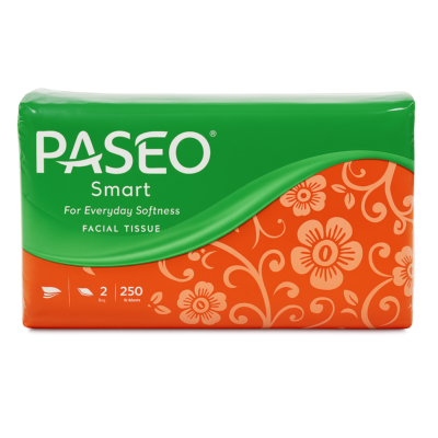 Tissue Paseo Smart 250 Sheets 2 Ply / Tisu Wajah Lembut dan Higienis