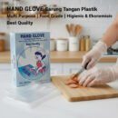 Hand Glove Sarung Tangan Plastik Sekali Pakai (Isi 200 pcs)