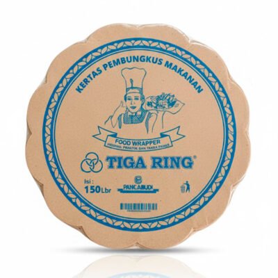 Alternative view of Kertas Nasi Bunga Kembang Coklat Cap Tiga Ring Diameter 26 cm