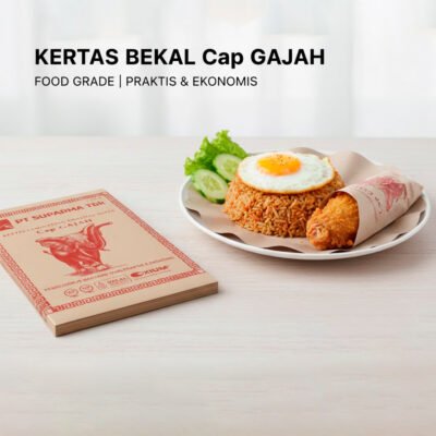 Kertas Nasi Gajah 30×40 Merah (Isi 250 Lbr)