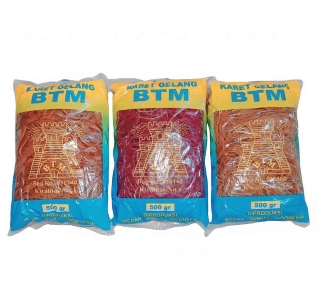 Karet Gelang BTM Kualitas SUPER (isi 1/2 kg)