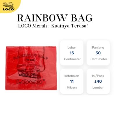 Alternative view of Kantong Plastik Loco Rainbow 15 (Isi 40 Lbr)
