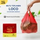 Kantong Plastik Loco Ekonomis Merah 28 (50 pcs)