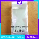 Plastik Opp Seal Lubang 11x18 cm (Isi 100 pcs)