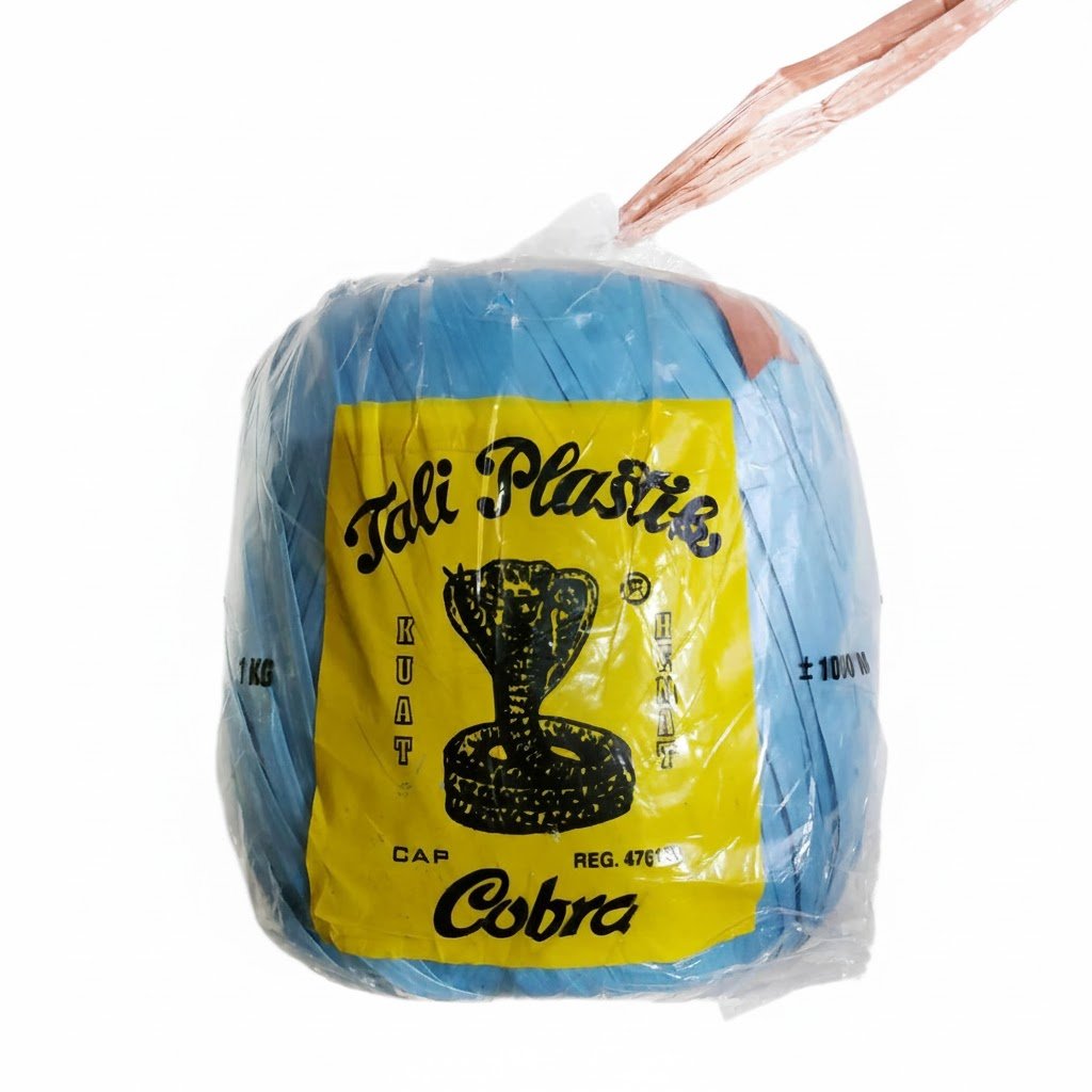 Tali Plastik Rafia Warna Cobra 1 kg Tali Packing Serbaguna Kuat dan Ekonomis
