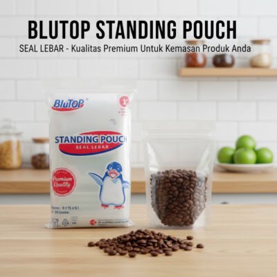 Plastik Standing Pouch 9x15 Seal Lebar STP (Isi 50 pcs)