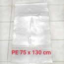 Kantong Plastik PE Bening Besar Tebal Uk. 75x130, 90x120 cm (1 kg)
