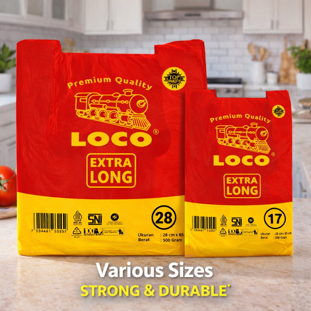 Kantong Loco Extra Long Merah Uk 17, 28 (500 gr)