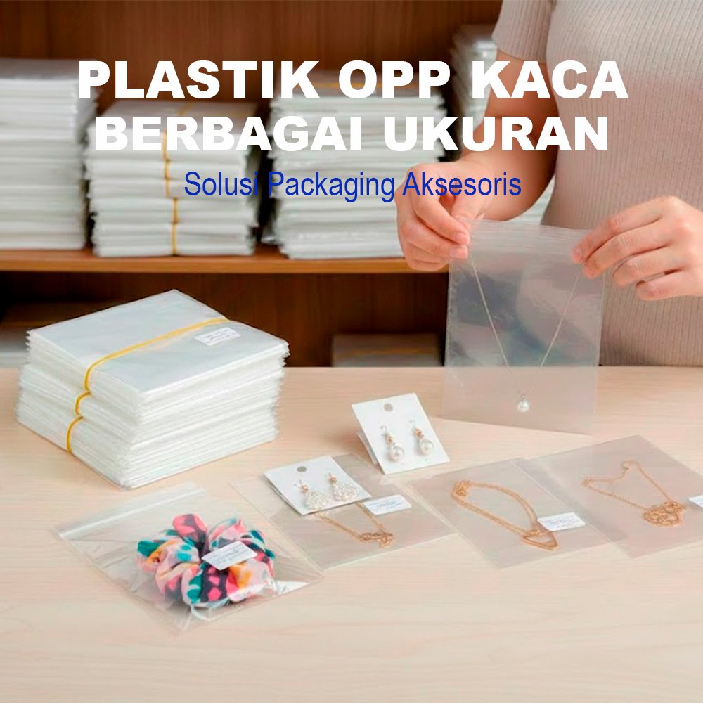 (10-30 / 500 gram) Plastik Opp Kaca Bening Kemasan Snack, Bucket, Aksesoris dan Souvenir