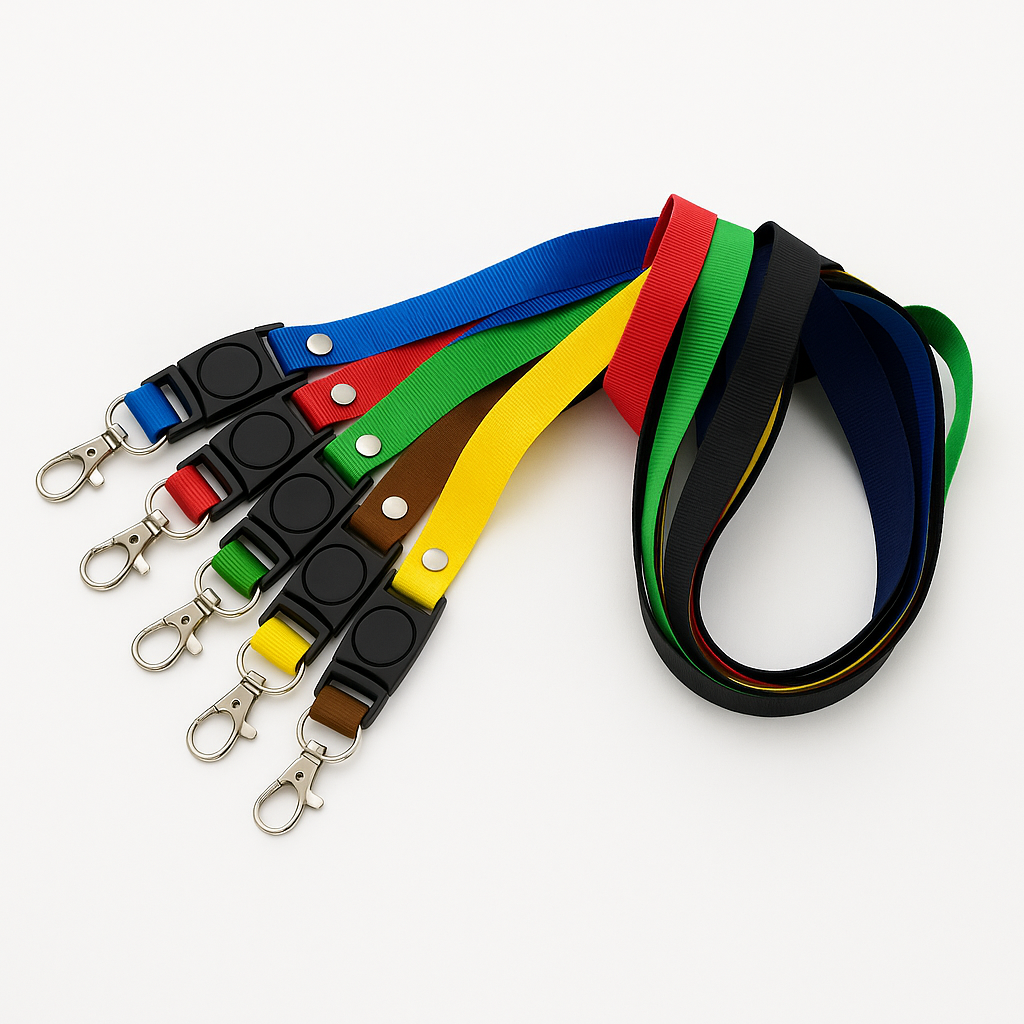 Tali Lanyard ID Card Stopper 2cm Kait polos