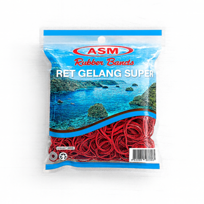 Karet Gelang Kecil Merah ASM (Isi 100 gr)