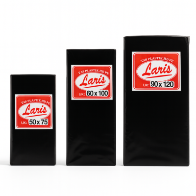 Kantong Plastik Sampah Merk Laris Hitam