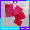 Plastik Klip merk SMPI Uk. 16x25 (Isi 100 pcs) Merah
