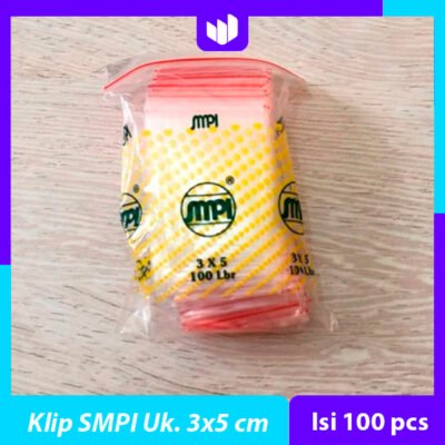 Plastik Klip merk SMPI Uk. 3x5  (Isi 100 pcs)