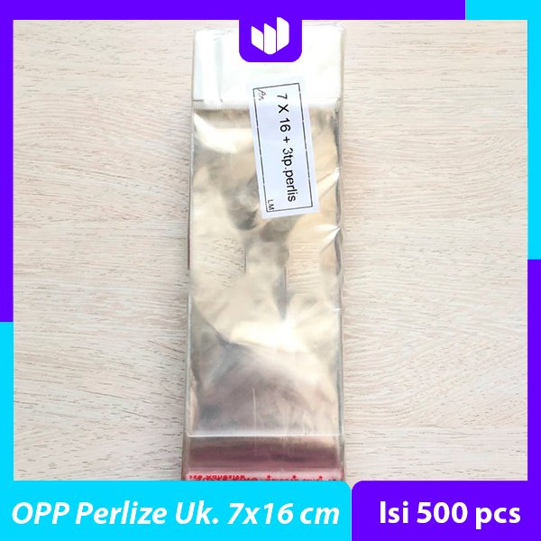 Plastik Perlize 7x16 (+3 cm lem) Isi 500 pcs