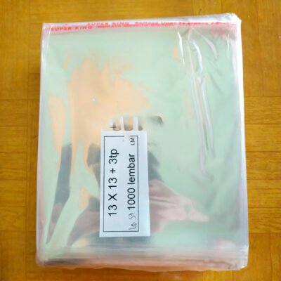 Plastik OPP Lem Seal Uk. 13x13 (Isi 1000 pcs)