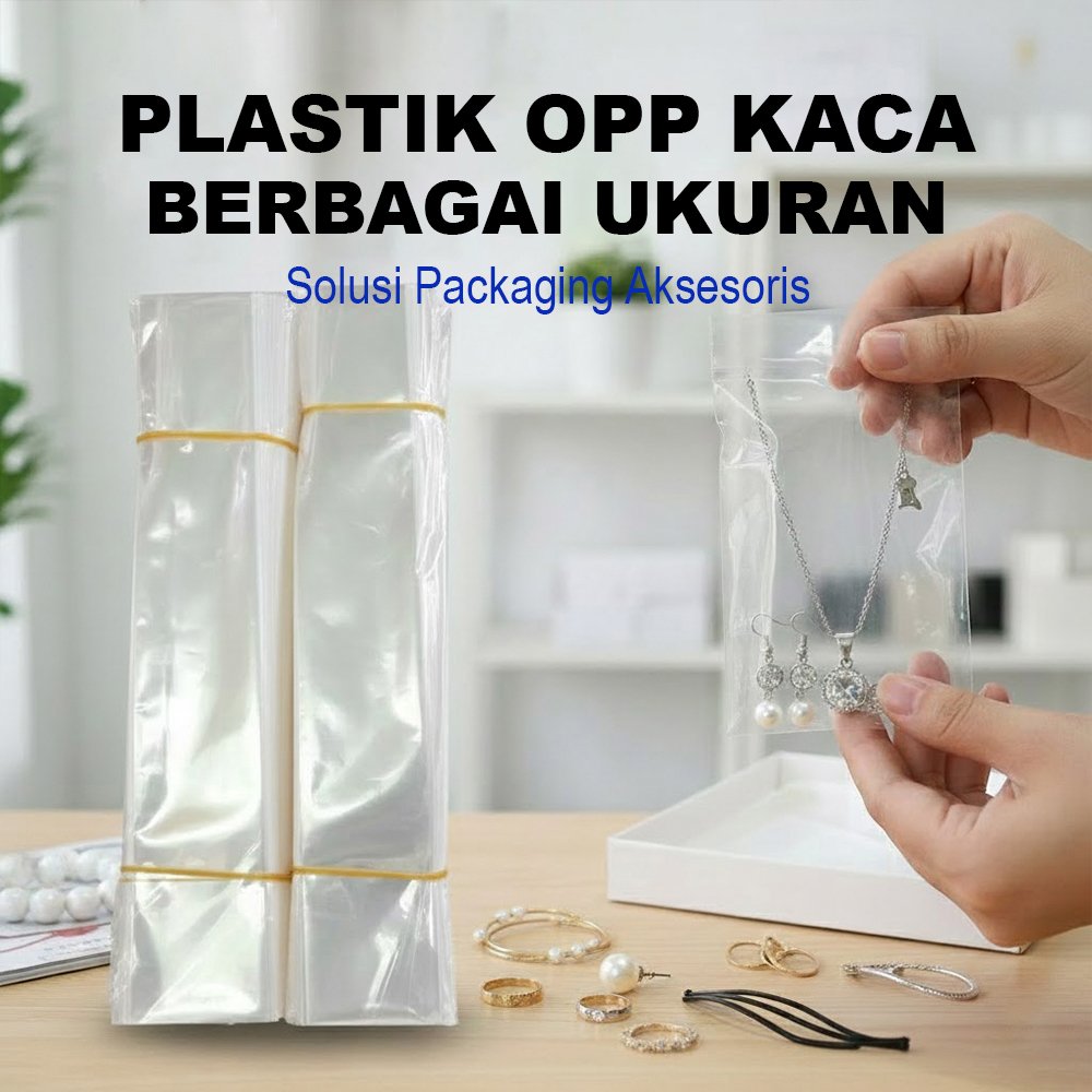 (3-5 / KG) Plastik Opp Kaca Bening Kemasan Aksesoris dan Souvenir