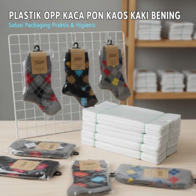 Plastik OPP Kaca Pon Kaos Kaki / Kemasan Packing Kaos Kaki (1 kg)