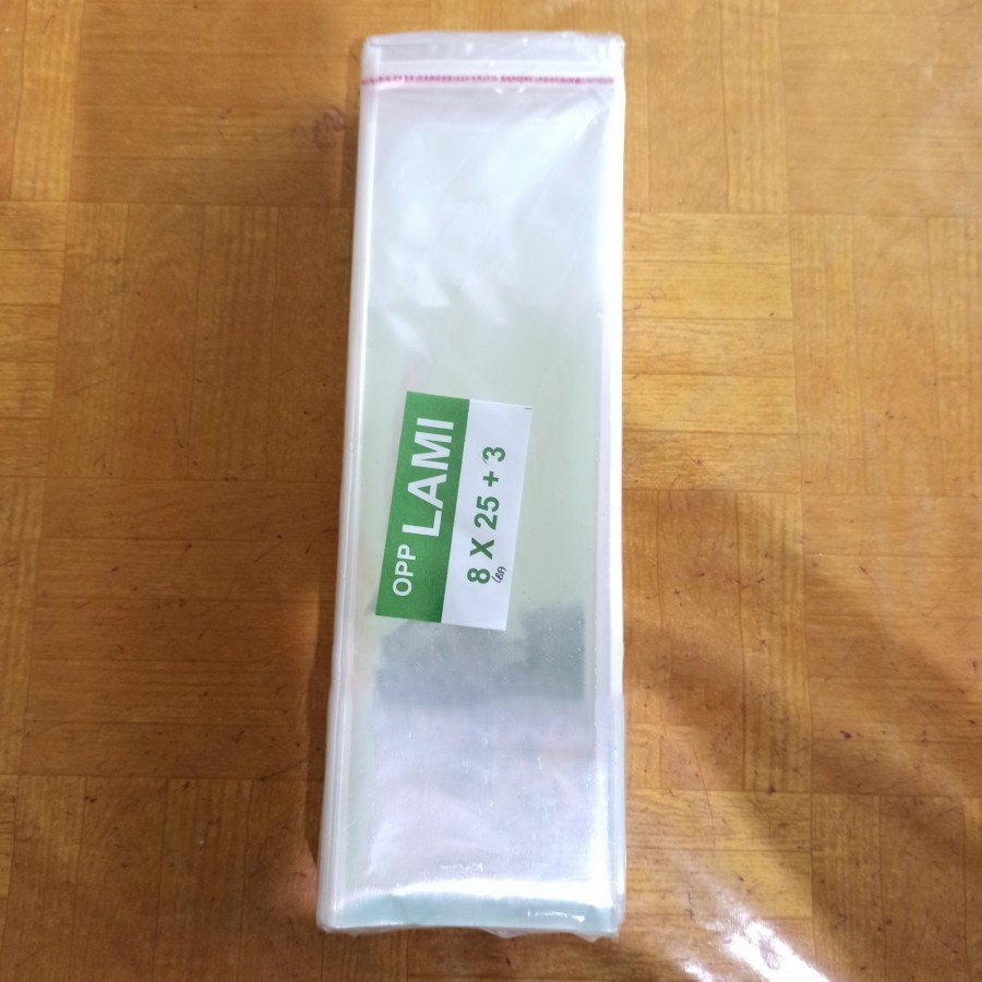 Plastik OPP Lem 8x25 (Isi 100 pcs)