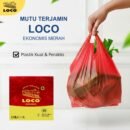 Kantong Plastik Loco Ekonomis Merah 35 (50 pcs)
