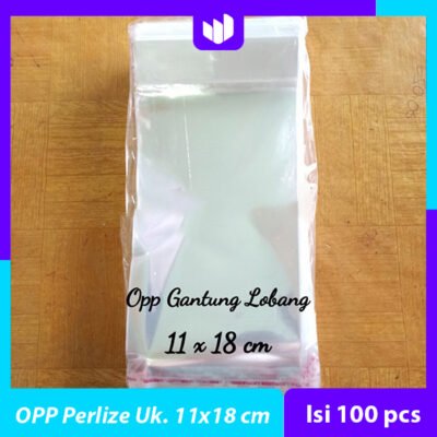 Plastik Opp Seal Lubang 11x18 cm (Isi 100 pcs)