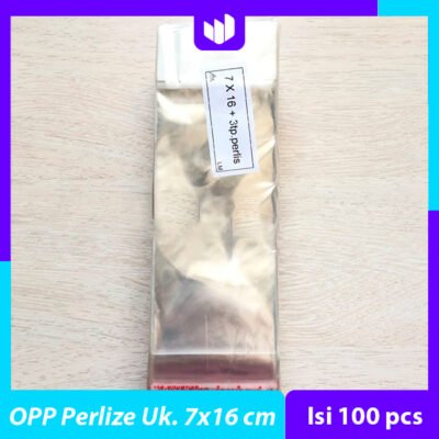 Plastik Opp Seal Lubang 7x16 cm Kemasan Aksesoris (Isi 100 pcs)