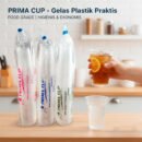 Gelas Plastik Cup PRIMA Uk. 12 / 14 / 16 OZ (Isi 50 Pcs)